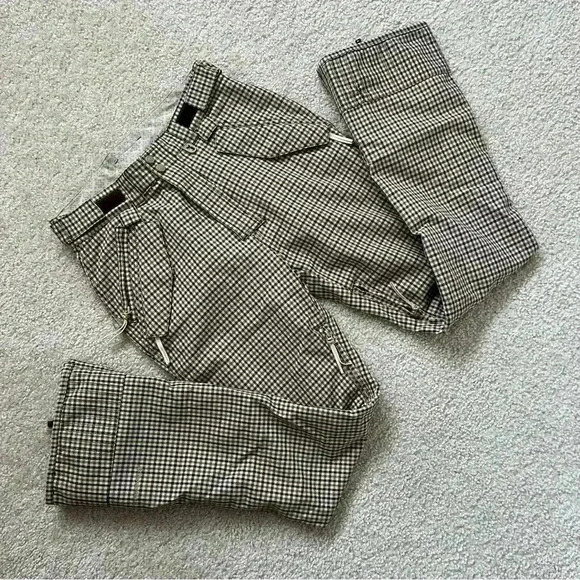 Special Blend Revolver Waterproof 15K Ski Snowboarding Pants Men XS Beige Plaid - Picture 7 of 16